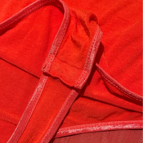Guess flowy sheer coral orange bodysuit - Picture 8 of 12